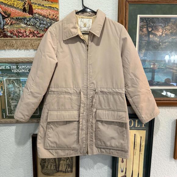 Vintage 70s/80s White Stag Women’s Brown Puffer Ski Bomber Jacket Size Large - Picture 1 of 6